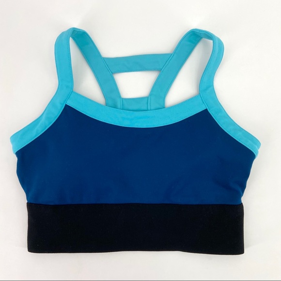 Fabletics Other - Fabletics Blue and Teal Color Block Sports Bra